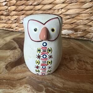 Pottery 3" Patterned Owl